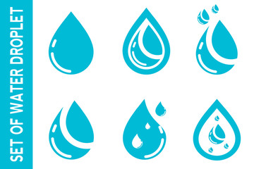 water drop Logo. water droplet icon. illustration element vector