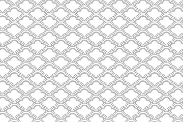 Fototapeta premium ocean waves on white background