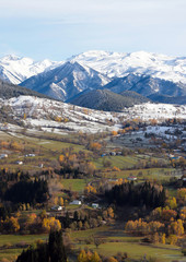 Autumn scene in the vilage.Savsat/Artvin/Turkey