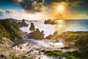 Atardecer en costa Quebrada, Liencres, Cantabria