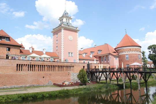 Castle in Lidzbark Warminski in Poland