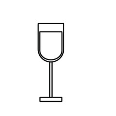 Spanish wine glass icon vector