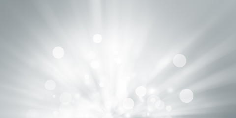 white and gray Christmas light with snowflake bokeh background, Winter backdrop wallpaper.