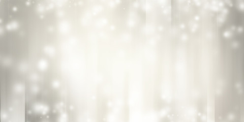 white and gray Christmas light with snowflake bokeh background, Winter backdrop wallpaper.