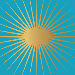 golden sunburst texture- vector illustration