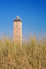 Foto auf Acrylglas Brandaris Leuchtturm auf der Insel Terschelling in den Niederlanden © sara_winter
