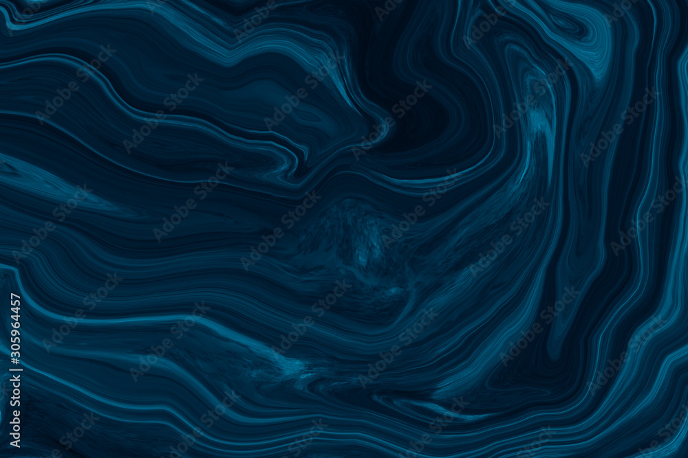 Sticker marble ink colorful. dark blue marble pattern texture abstract background. can be used for backgroun