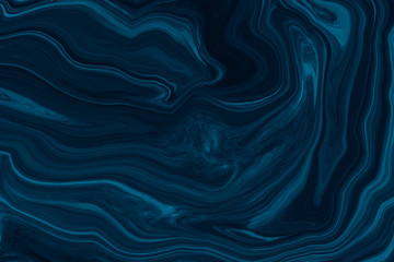 Marble ink colorful. Dark Blue marble pattern texture abstract background. can be used for background or wallpaper