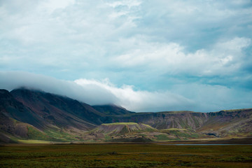 Enveloping the mountains