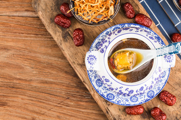 Cordyceps flower pork bone soup，Chinese Food