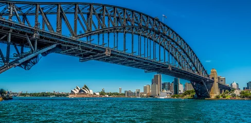 Wall murals Sydney Harbour Bridge Sydney Harbour Bridge and Opera House