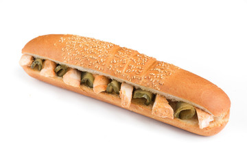 isolated photo on white background of a fast food product