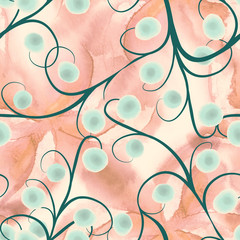 Abstract Seamless Pattern. Winter Background.