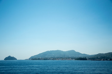 Gulf of Naples seacoast in summer