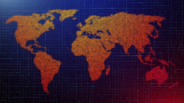 Global technology world map, globe worldmap icon, 3d rendering backgroung