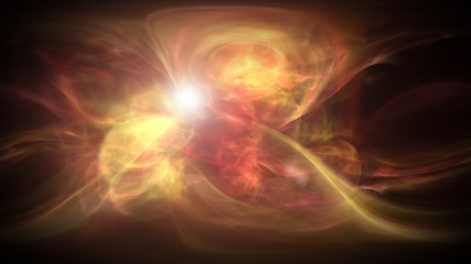 Abstract Fractal Technology Background/ Illustration of an abstract background with motion effects and glowing patterns