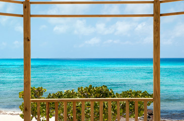 Framed Turquoise Color Caribbean Sea
