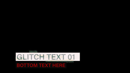Bold Text Glitch Lower Third 1