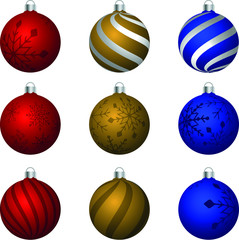 Christmas Balls Winter Holiday Collection