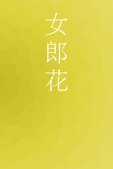 Ominaeshi - colorname in the japanese Nippon Traditional Colors of Japan Illustration
