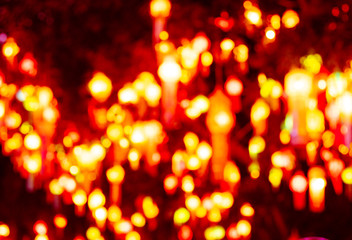 Christmas holiday golden lights bokeh background. New Year blurry walpaper.