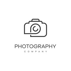 Photograpy badge and logo vector illustration template