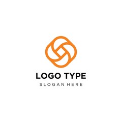 Creative minimalism business logotype icon symbol. Letter vector line logo design.
