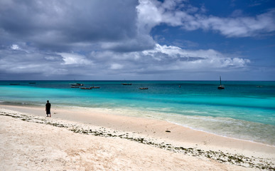 Fototapeta na wymiar North beaches of Zanzibar
