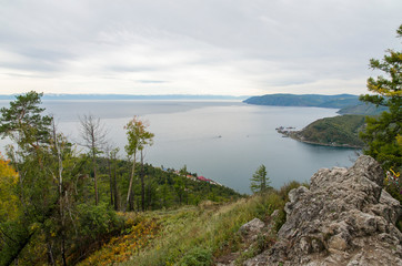Lake Baikal view from Chersky Stone (Listvyanka, Russia) - 305979296