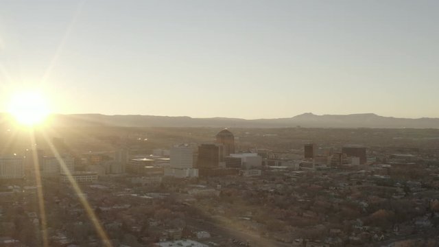 Cityscape over New Mexico