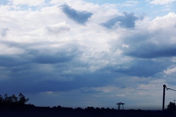 Fototapeta na wymiar Blue clouds