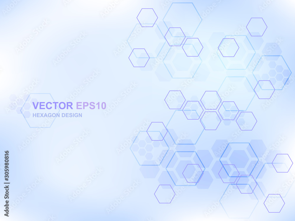 Poster futuristic modern hi-tech background. technology hexagon concept background for digital technology, 