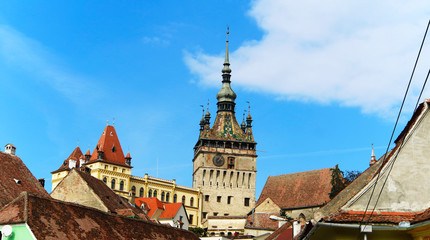 The City of Sighisoara in Romania, Europe
