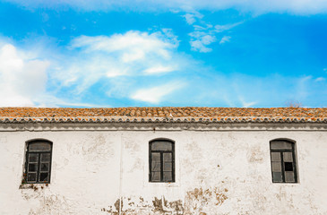 A warehouse at bus station in Mahon, Menorca, Spain