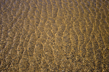 the structure of water in shades of sunlight, the manifestation of texture in the form of abstraction