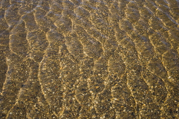 the structure of water in shades of sunlight, the manifestation of texture in the form of abstraction