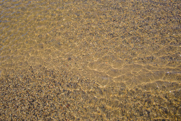 the structure of water in shades of sunlight, the manifestation of texture in the form of abstraction