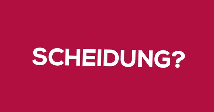 Anwalt f&uuml;r Familienrecht. Text-Animation f&uuml;r Blog, Soziale Medien oder Website. Werbung/Marketing f&uuml;r Fachanwalt bei Scheidung. Hintergrund pink