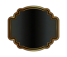 Obraz premium Black and Gold color Labels. Easy to edit. Perfect for design works.