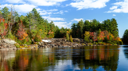 Fototapeta premium Scenic Wilson's Falls, the wildest on the North Branch of Muskoka