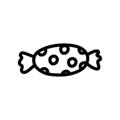 sweet candy wrap dotted icon line style