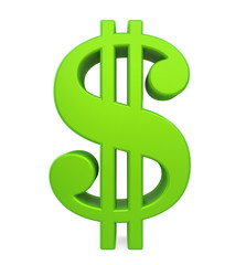 Dollar Currency Sign Isolated