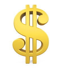 Dollar Currency Sign Isolated