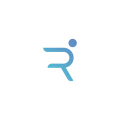 Letter R logo icon design template elements