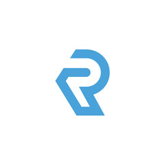 Letter R logo icon design template elements