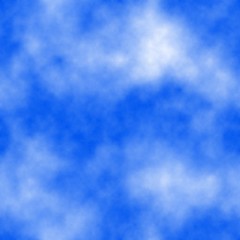 Background with seamless clouds pattern. Colors: periwinkle, cerulean, cornflower, wild blue yonder, blue bell.