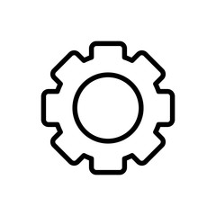 setting gear work learning online icon thick line