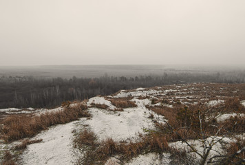 sky and mountains in Lutsk
