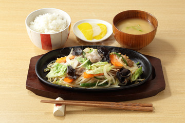 野菜炒め定食