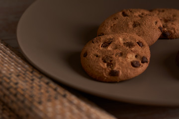Galletas caseras con chispas de chocolate